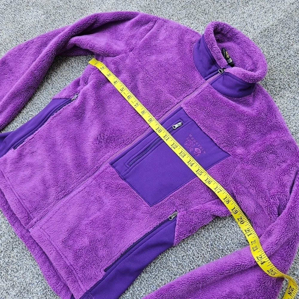 Mountain Hardwear Monkey Fleece Jacket Purple Zip Up Coat Youth Girls Size Large